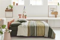 Beddinghouse Beddinghouse Benthe Dekbedovertrek Green 240x200/220 cm - thumbnail