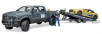 bruder RAM 2500 Power Wagon en Roadster Bruder Racing Team modelvoertuig - thumbnail