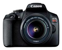 Canon EOS Rebel T7 DSLR Camera|2 Lens Kit met EF18-55mm + EF 75-300mm lens, zwart - thumbnail