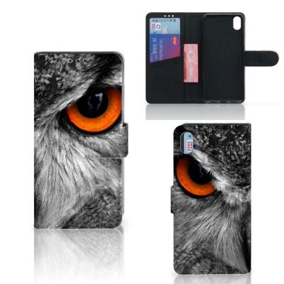 Xiaomi Redmi 7A | Telefoonhoesje | Met pasjeshouder | Uil