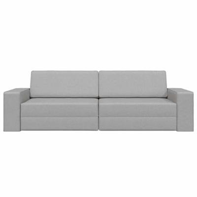 Vloersofa Bed Wolken grijs 245 x 78 x 77 cm Stof