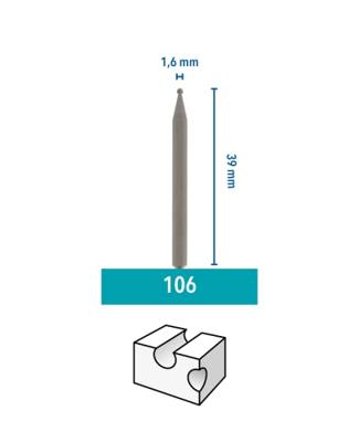 Dremel accessoires Graveerstift kogel 1,6 mm | Schachtdiameter: 3,2 mm | 3 stuks - 26150106JA
