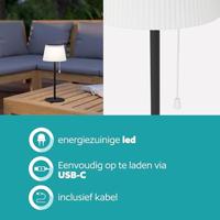 Eglo TafellampScordiano zwart met wit solar - 901898 - thumbnail