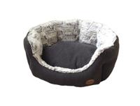 Nobby Cacho Ovaal Comfort Bed, 65 x 57 x 22 cm, Donkergrijs - thumbnail