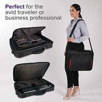 Targus 17"/18" notebook tas zwart/rood - thumbnail