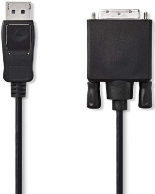 Nedis CCGP37200BK20 Displayport - Dvi-kabel Displayport Male - Dvi-d 24+1-pins Male 2,0 M Zwart