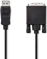 Nedis CCGP37200BK20 Displayport - Dvi-kabel Displayport Male - Dvi-d 24+1-pins Male 2,0 M Zwart - thumbnail
