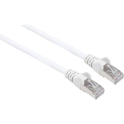 Intellinet 741415 RJ45 Netwerkkabel, patchkabel CAT 6a (losse kabel CAT 7) S/FTP 10.00 m Wit Halogeenvrij 1 stuk(s)