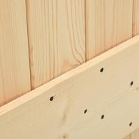 Schuifdeur met beslag 95x210 cm massief grenenhout - thumbnail