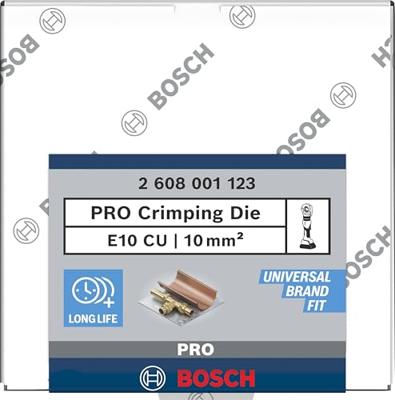 Bosch Accessories 2608001123 2608001123 Krimpinzetstuk Buiskabelschoenen, Buisconnectoren 10 tot 10 mm² Bosch Accessories 2608001123 2608001123 Krimpinzetstuk Buiskabelschoenen, Buisconnectoren 10 tot 10 mm²