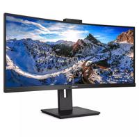 Philips Monitore 346P1CRH LCD-monitor Energielabel G (A - G) 86.4 cm (34 inch) 3440 x 1440 Pixel 21:9 4 ms RJ45, Hoofdtelefoonaansluiting VA LED - thumbnail