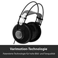 AKG K612PRO Open over-ear studio-hoofdtelefoon van premium referentieklasse, geavanceerde open technologie, leren hoofdbeugel, breed en breed klankspectrum, comfortabel design - zwart - thumbnail