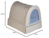 IMAC KATTENBAK ZUMA MET SCHUIFLADE TAUPE 40X56X42,5 CM - thumbnail
