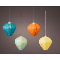 Solar lantaarn nylon Ø30x28cm - thumbnail