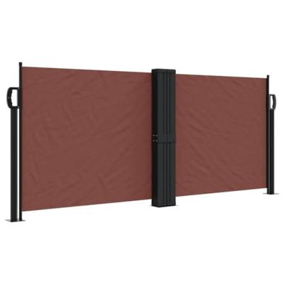 Windscherm uittrekbaar 100x1000 cm bruin Windscherm uittrekbaar 100x1000 cm bruin