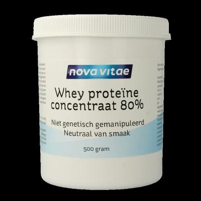 Nova Vitae Whey proteine concentraat 80% 500 Gram Nova Vitae Whey proteine concentraat 80% 500 Gram