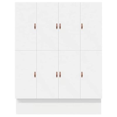 Opbergbedframe met lade Wit 236.5 x 180 x 31.5 cm Bewerkt hout