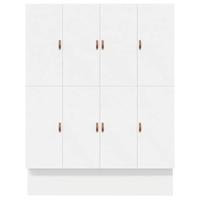 Opbergbedframe met lade Wit 236.5 x 180 x 31.5 cm Bewerkt hout - thumbnail