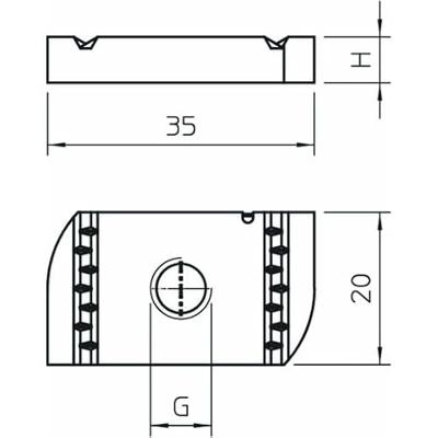 OBO Bettermann MS41SN M8 ZL 1147210 Glijmoer 8 mm Staal 50 stuk(s)