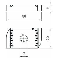 OBO Bettermann MS41SN M8 ZL 1147210 Glijmoer 8 mm Staal 50 stuk(s) - thumbnail
