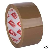 Plakband Apli Bruin 48 mm x 66 m (6 Stuks) - thumbnail