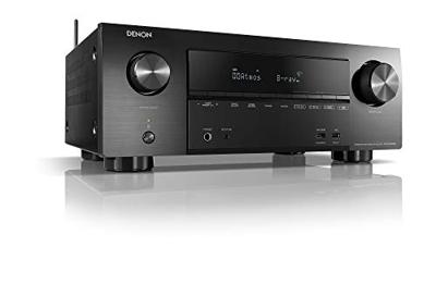 Denon AVR-X2600H, 7.2-Kanaals Av-Receiver, Hifi Versterker, Alexa Compatibel, 8 HDMIi-Ingangen En 2 Uitgangen, Bluetooth En Wifi, Muziekstreaming, Dolby Atmos, Airplay 2, Heos Multiroom, Zwar