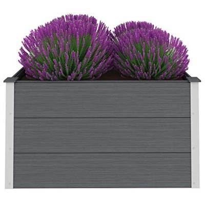 Plantenbak verhoogd 100x100x54 cm HKC grijs