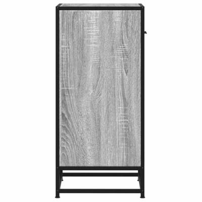 Dressoir 35,5x35x76 cm bewerkt hout en metaal grijs sonoma