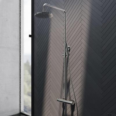 Hotbath Buddy thermostatische regendoucheset met ronde handdouche en hoofddouche 30 cm, chroom Hotbath Buddy thermostatische regendoucheset met ronde handdouche en hoofddouche 30 cm, chroom