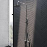 Hotbath Buddy thermostatische regendoucheset met ronde handdouche en hoofddouche 30 cm, chroom - thumbnail