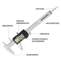 WorkPro WP266004 Digitale schuifmaat 150 mm - thumbnail