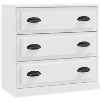 Dressoir 70x35,5x67,5 cm bewerkt hout wit - thumbnail