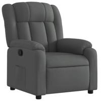 Fauteuil verstelbaar stof donkergrijs - thumbnail