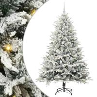 VidaXL Artificial pre-lit kerstboom met ballenset groen 180 cm - thumbnail