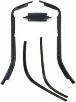 Edge Sierstripset beenschild en treeplank vespa primavera, sprint 5 delig mat zwart - thumbnail