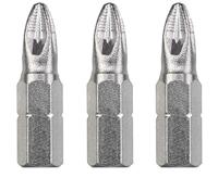 Schroefbit pozidrive Nr. 2 25 mm 1/4 inch 3 stuks kaart Eurofix - Eurofix - thumbnail
