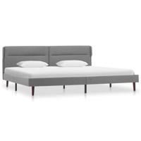 vidaXL Bedframe stof lichtgrijs 140x200 cm - thumbnail