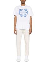 Versace Jeans Couture Logo Baroque T-Shirt Heren Wit - Maat S - Kleur: Zwart | Soccerfanshop - thumbnail