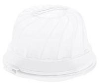 Rotho fresh cakedoos tulband 30.5 cm wit/transparant - thumbnail