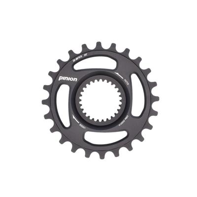 Pinion kettingwiel chain ring alu, 24t.,black