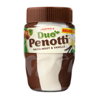 Duo Penotti Hazelnoot & Vanille 800 g bij Jumbo - thumbnail
