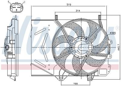 Koelventilator 85986 Koelventilator 85986