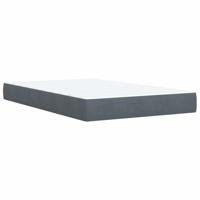 Boxspring met matras fluweel donkergrijs 160x200 cm - thumbnail