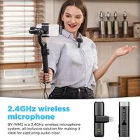 Boya 2.4 ghz dasspeld microfoon draadloos by-wm3d voor ios - thumbnail