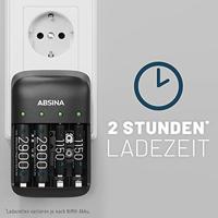 Absina X4 Batterijlader NiMH, NiCd AAA (potlood), AA (penlite), 9 V (blok) - thumbnail