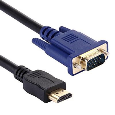1 8 m HDMI Male naar VGA mannelijke 15PIN Video Cable(Black)