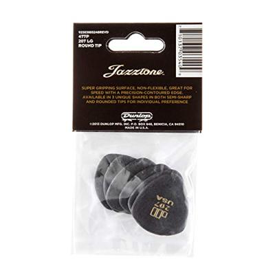 Dunlop 477P207 Jazztone Large Round Tip Pick plectrumset (6 stuks) Dunlop 477P207 Jazztone Large Round Tip Pick plectrumset (6 stuks)