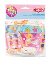 Heless Poppenluiers roze - 3st, 28-35 cm - thumbnail