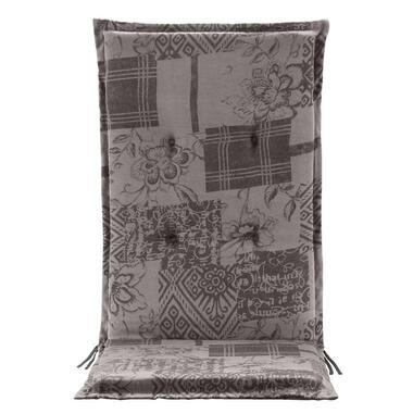 Tuinstoelkussen Patch - grijs - 123x50x5 cm