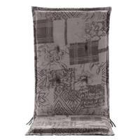 Tuinstoelkussen Patch - grijs - 123x50x5 cm - thumbnail